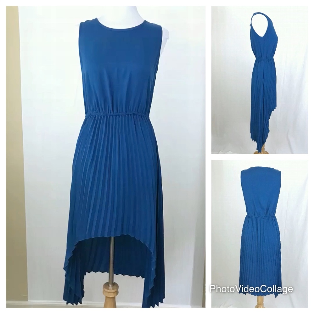 NWT BB Dakota June Hi-Low Peace Blue Dress